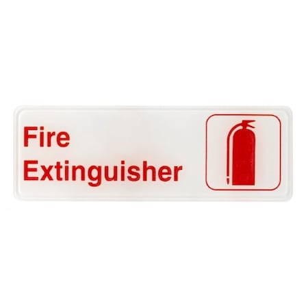 Alpine Industries Fire Extinguisher Sign, 3x9, PK15 ALPSGN-34-15pk